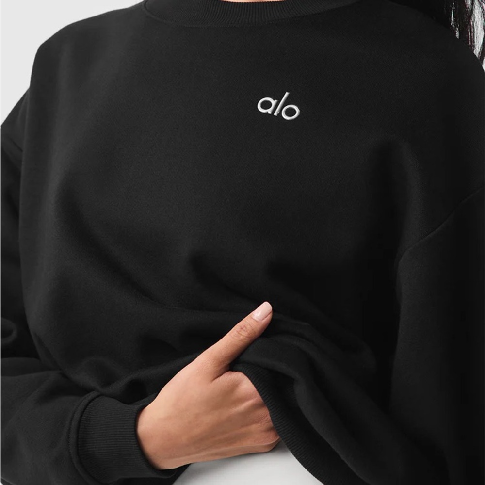 NWT ALO Accolade Crewneck (Black) Size XXS